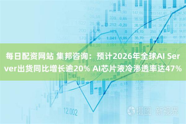 每日配资网站 集邦咨询：预计2026年全球AI Server出货同比增长逾20% AI芯片液冷渗透率达47%