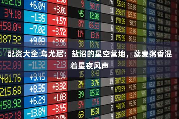 配资大全 乌尤尼：盐沼的星空营地，藜麦粥香混着星夜风声